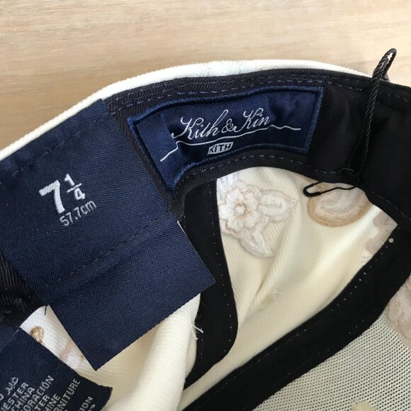 NWT Kith & New Era NY Yankees Hat Paisley 59FIFTY Low Profile 7 1/4 Sandrift NEW main image 6